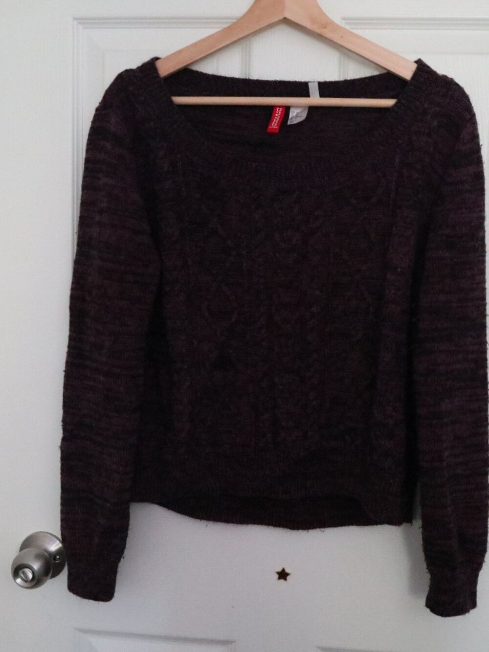 H&M Divided Purple Knit Pullover Sweater Size US 12
